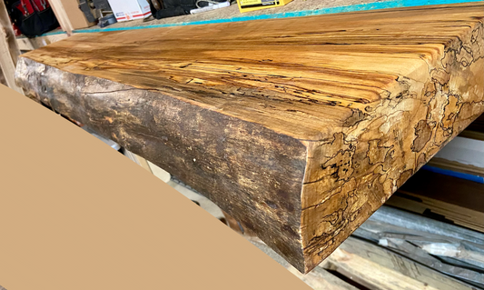 Live Edge Spalted Maple Mantel