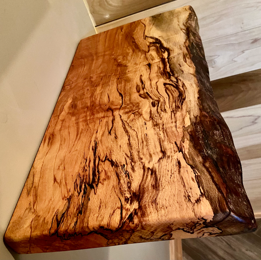 Spalted Sycamore Floating Shelves