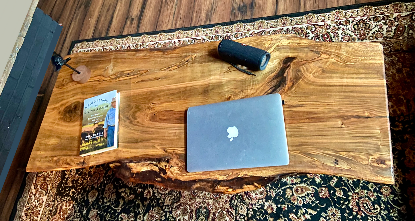 Unique Live Edge Wormy Maple Table|Live Edge Spalted Maple Wood Coffee Table|Live Edge Rustic Table|Natural Edge Ambrosia Maple Coffee Table