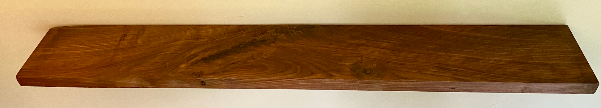  Straight Edge Black Walnut Floating Shelf|Walnut Wood Floating Display Shelf|Solid Wood Wall Hanging Plant Shelf|Solid Hardwood Walnut Shelf