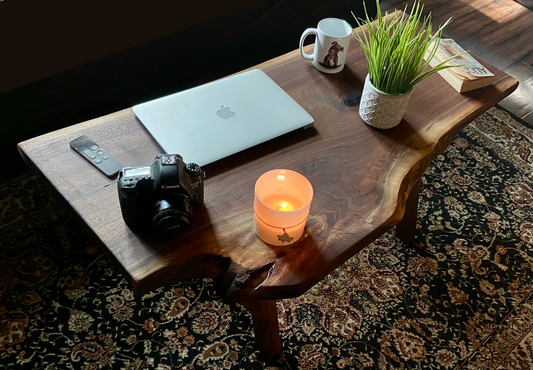 Forked Live Edge Walnut Wood Coffee Table|Rustic Wood Table|Natural Live Edge Black Walnut Sofa Table|Live Edge Rustic Walnut Table|Organic