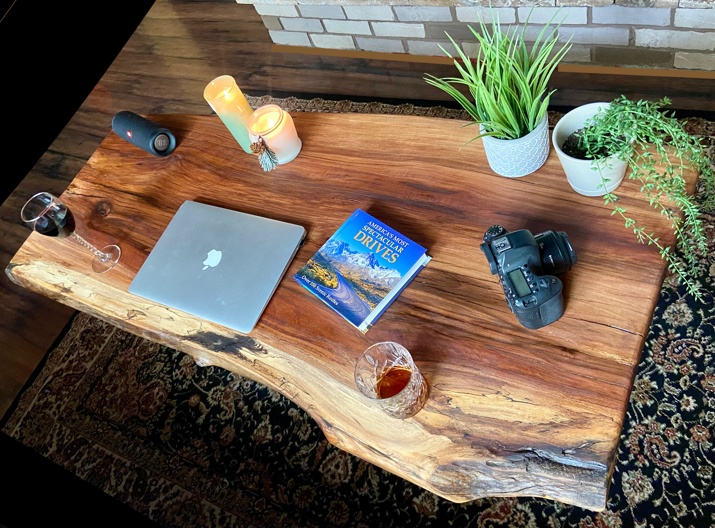 Large Live Edge Spalted Maple Sycamore Table|Natural Wood Coffee Table|Live Edge Coffee Table|Live Edge Sycamore Table|Large Coffee Table