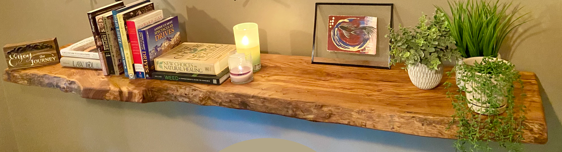 6 Foot Live Edge English Chestnut Floating Shelf|Natural Edge Chestnut Wood Shelf|Live Edge Rustic Display Shelf|Live Edge Floating Mantel