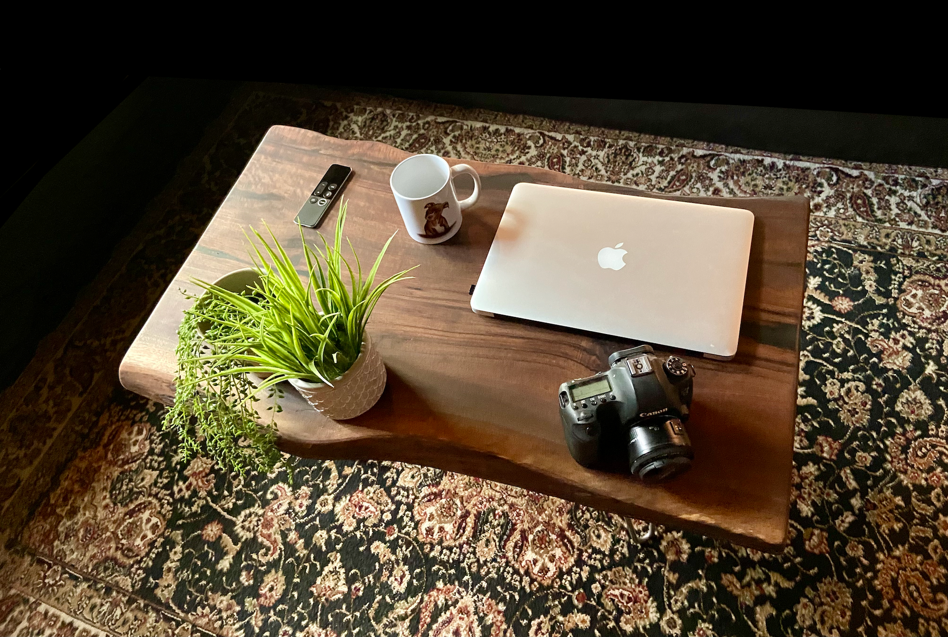 Beautiful Wavy Live Edge Walnut Coffee Table|Live Edge Wood Coffee Table|Natural Edge Black Walnut Table|Live Edge Rustic Walnut Table