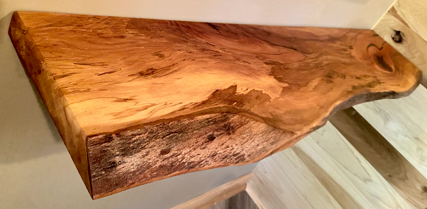 Beautiful Sycamore Floating Shelf