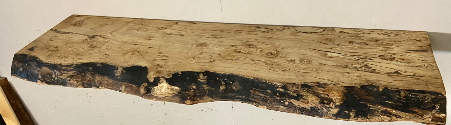 Unique Raw Edge Spalted Maple Floating Shelves (SOLD)