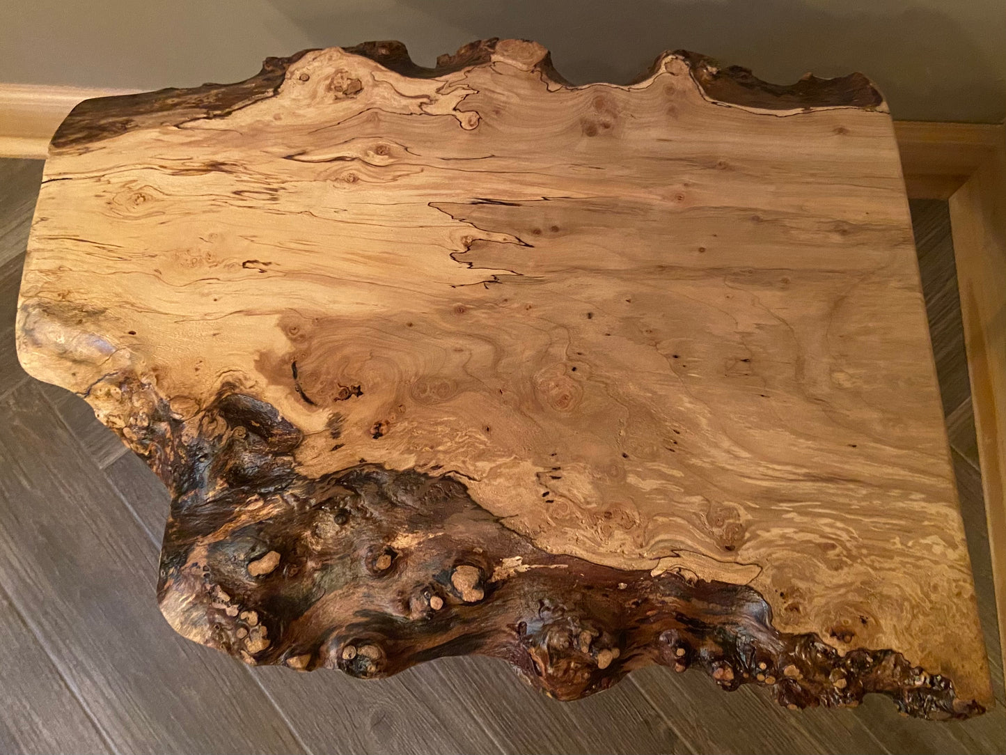rustic rugged spalted maple live edge coffee table unique spalted maple coffee table spalted maple slab with burls 