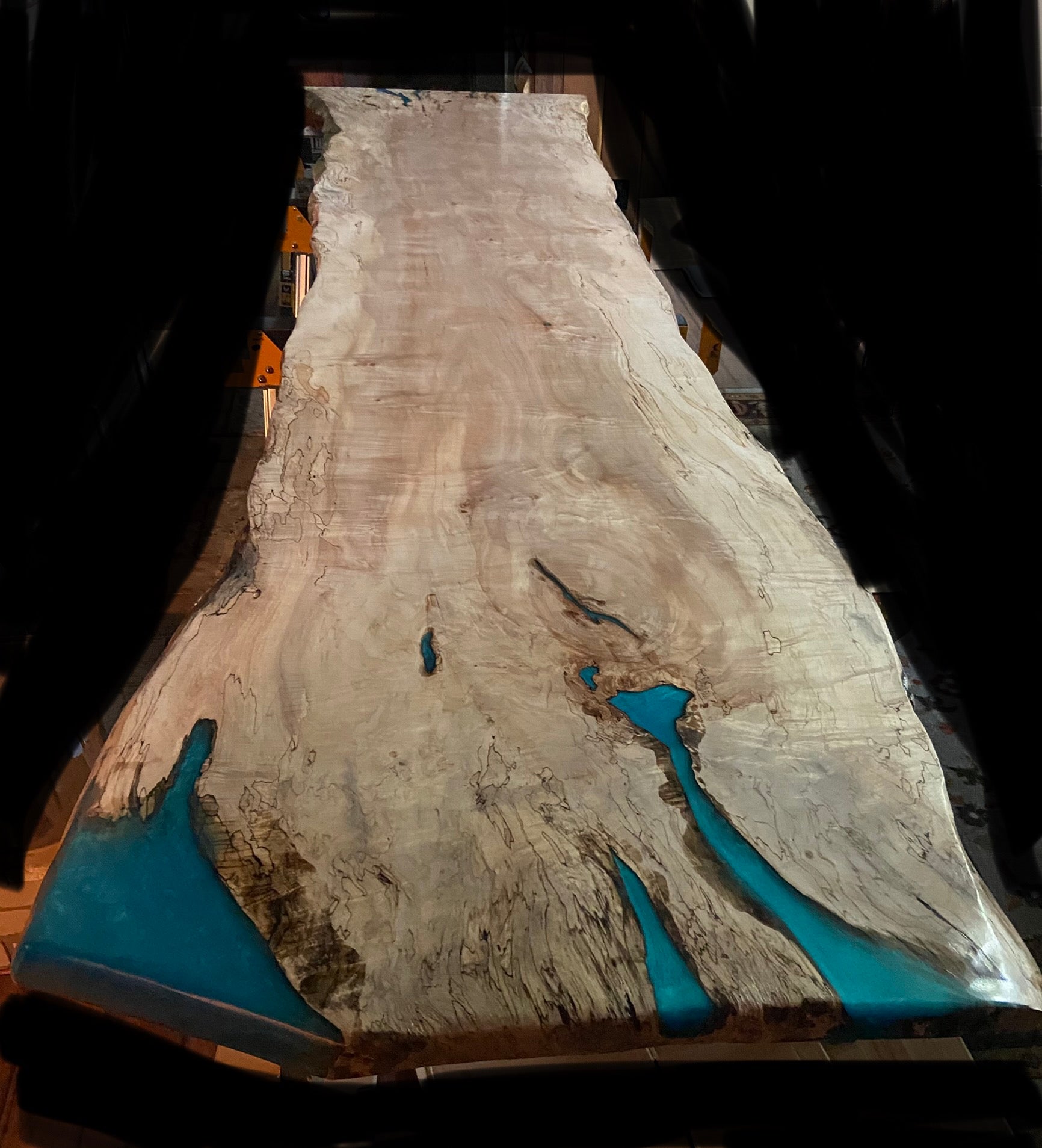 custom spalted maple bar top