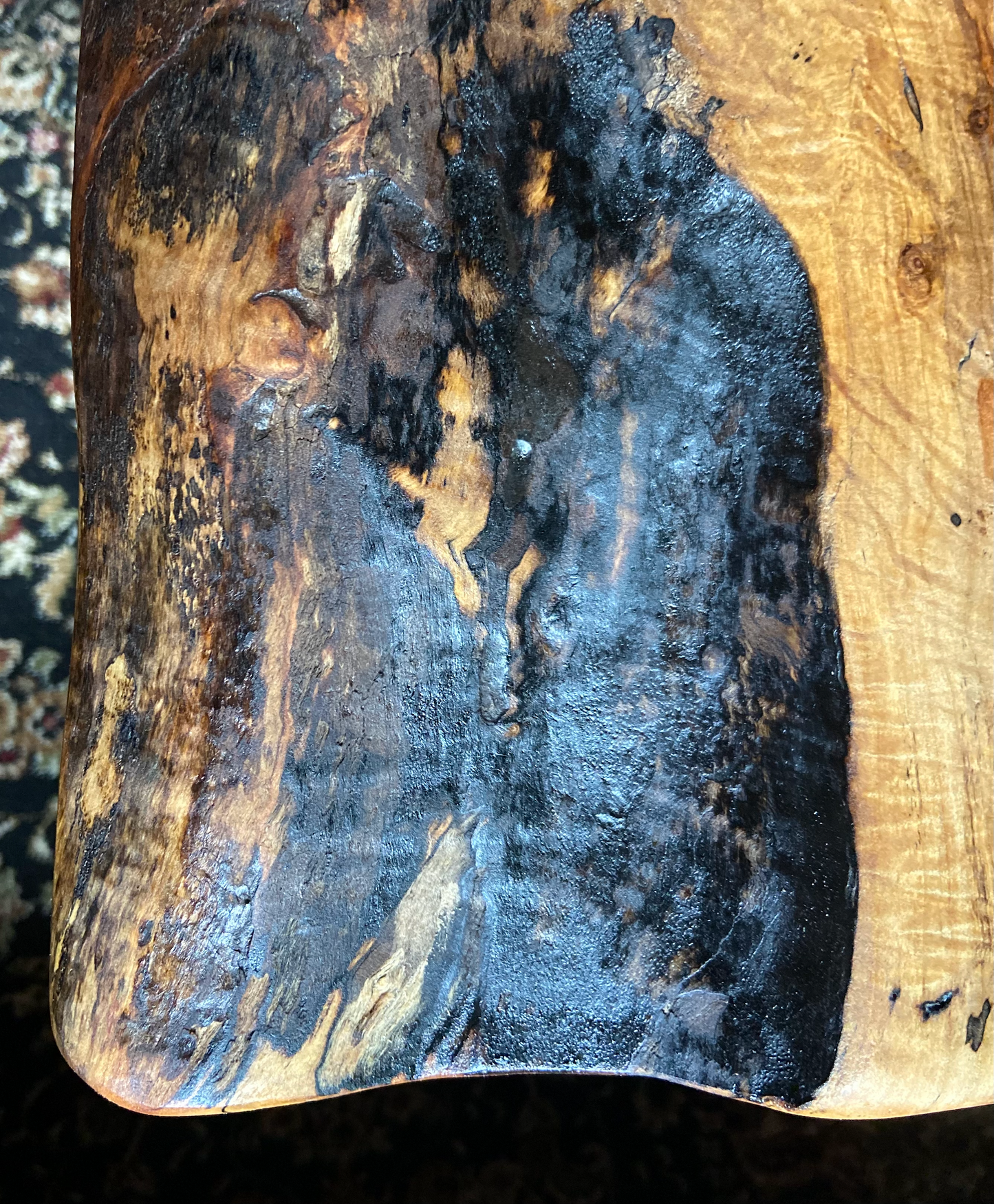 Gorgeous Live Edge Spalted and Wormy Maple Coffee Table