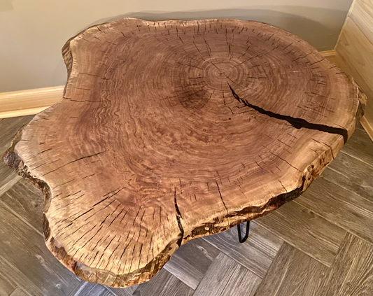 Large Walnut Wafer with Epoxy Accents (SOLD)