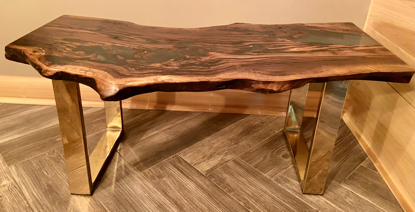 Gorgeous Aged Walnut Wood with Epoxy Part 1 (SOLD)