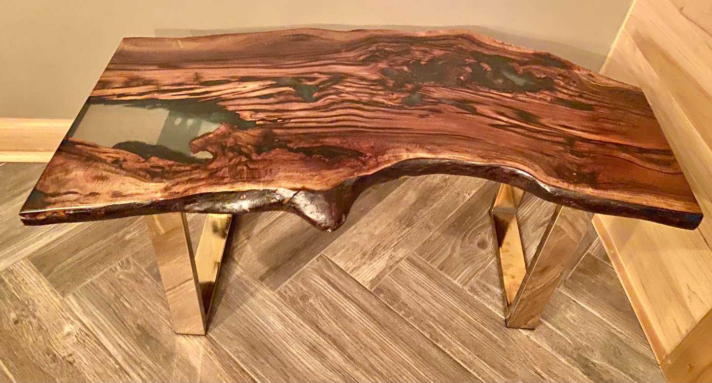 Gorgeous Aged Walnut Wood with Epoxy Part 1 (SOLD)
