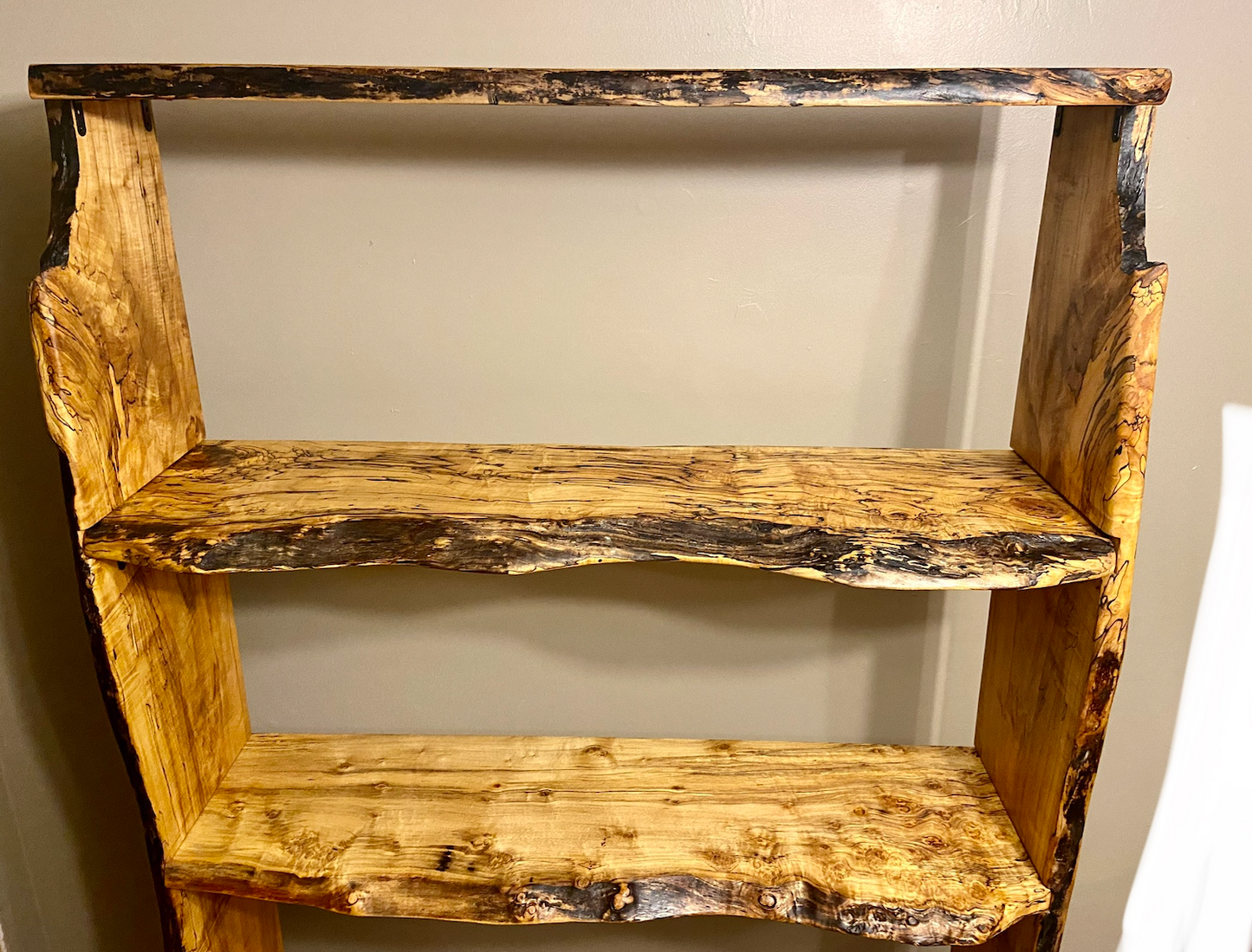 Large Set: Custom Spalted Maple Bookcases and Tables Sets (And Coasters Too!)