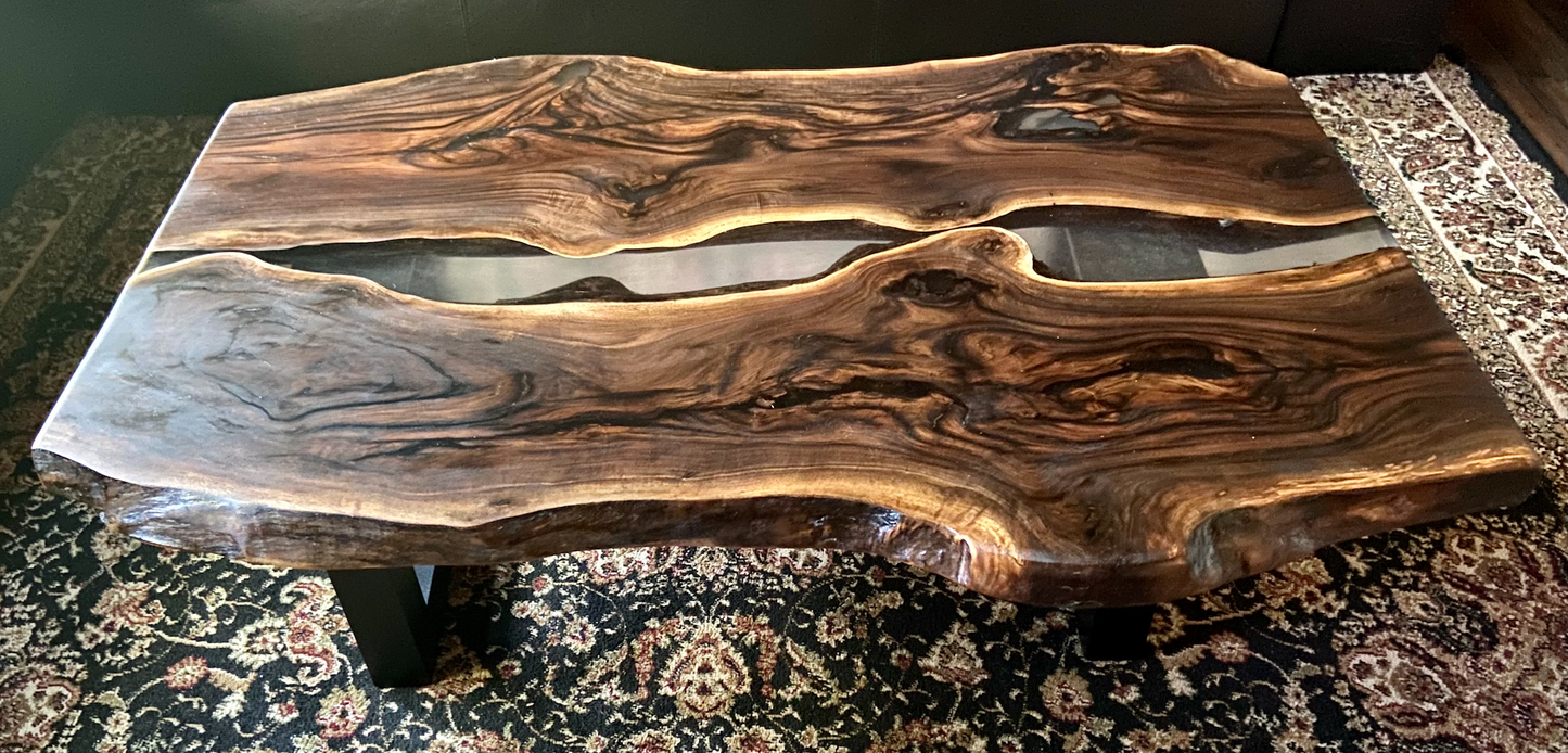Gorgeous Aged Walnut Wood with Epoxy Part 3 (SOLD)