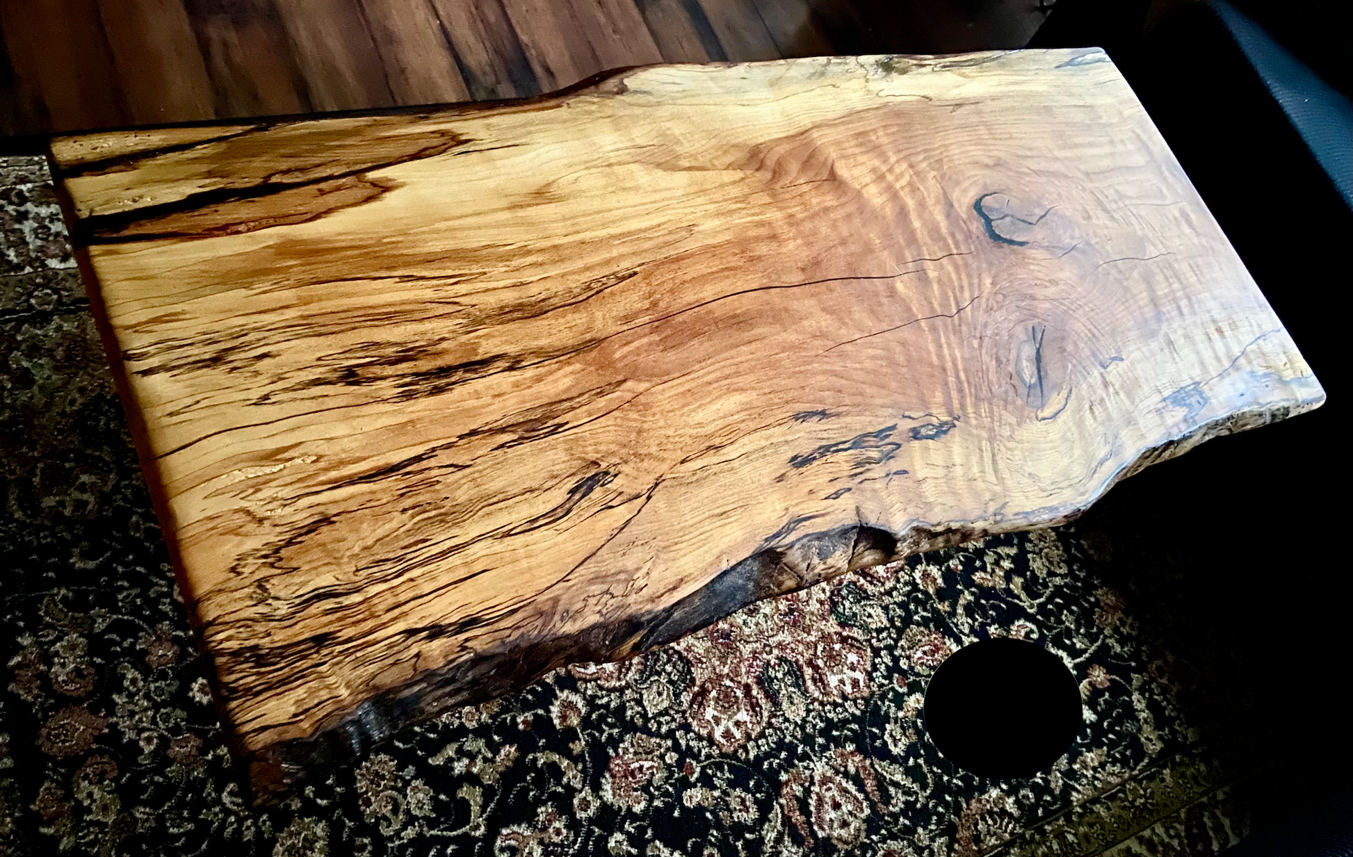 Wood slab, live edge board, wide plank, wavy edge board