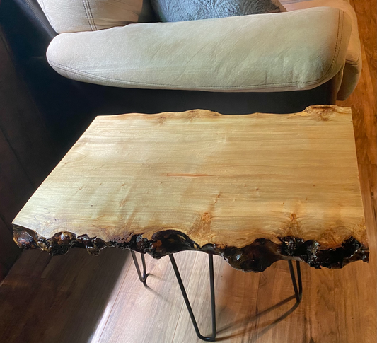 live edge spalted maple wood slab custom woodmaking woodworking coffee table live edge coffee table rustic rugged table