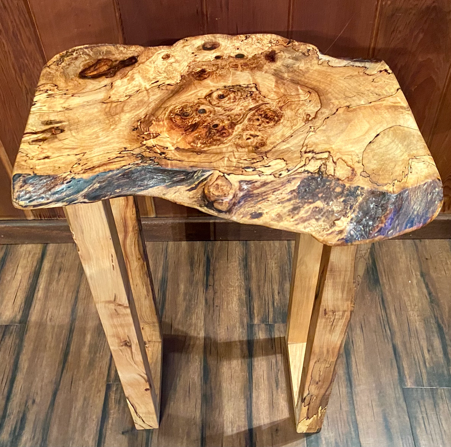 Large Set: Custom Spalted Maple Bookcases and Tables Sets (And Coasters Too!)