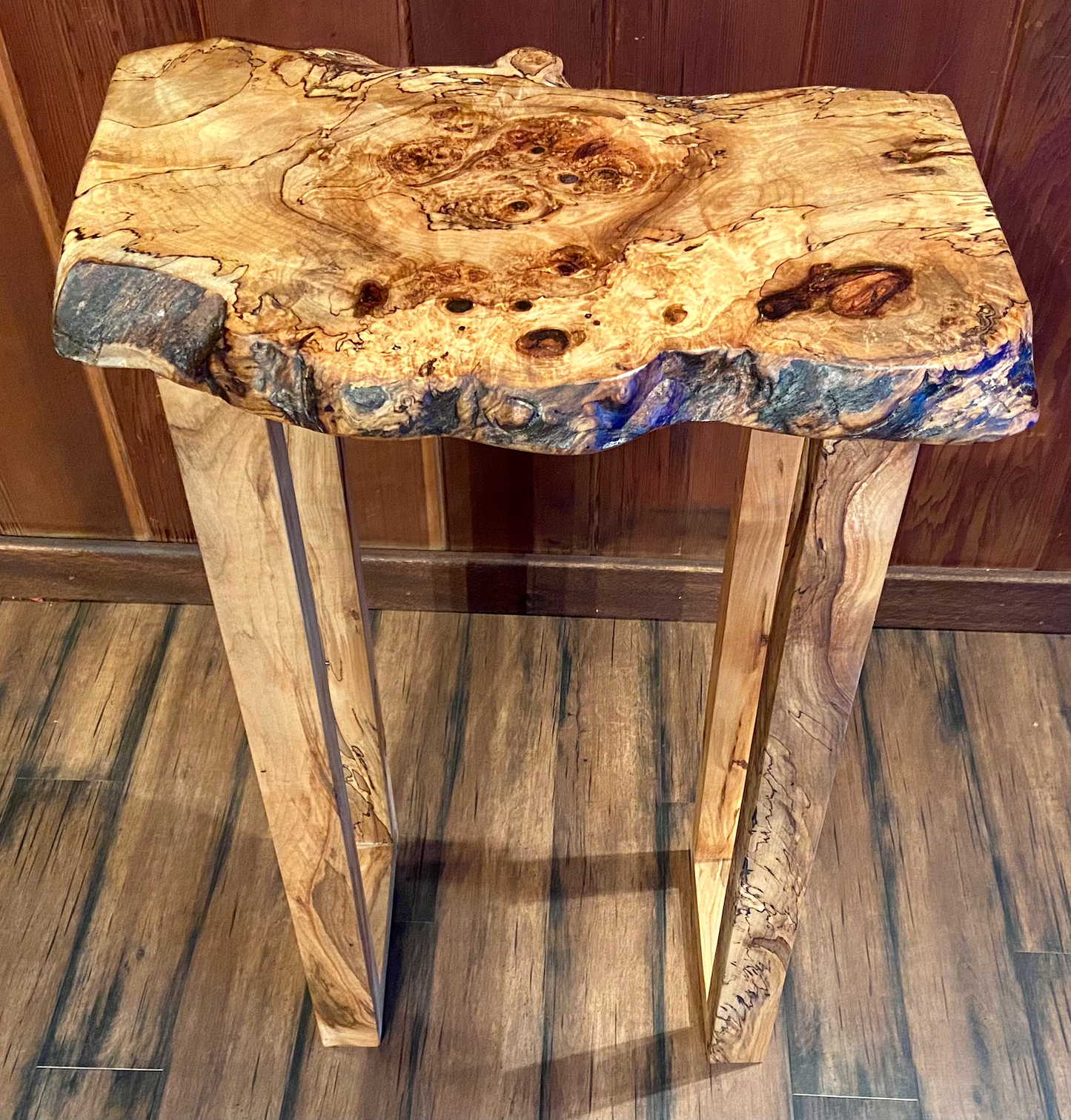 Large Set: Custom Spalted Maple Bookcases and Tables Sets (And Coasters Too!)