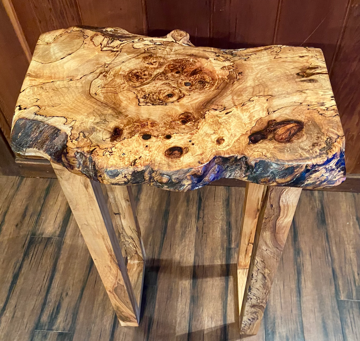 Large Set: Custom Spalted Maple Bookcases and Tables Sets (And Coasters Too!)