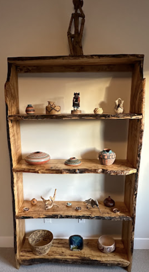 Large Set: Custom Spalted Maple Bookcases and Tables Sets (And Coasters Too!)